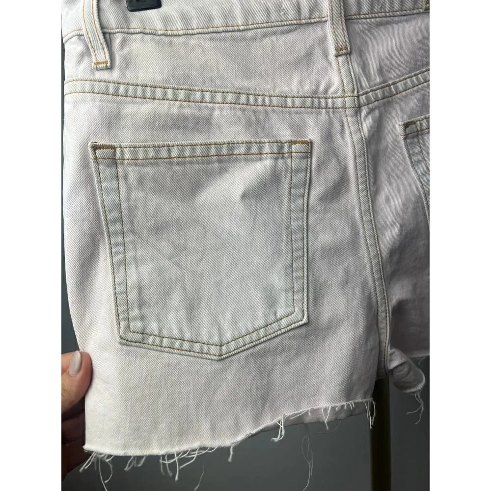 IRO Light Pink Button Fly Denim Shorts NWT Sz. 26